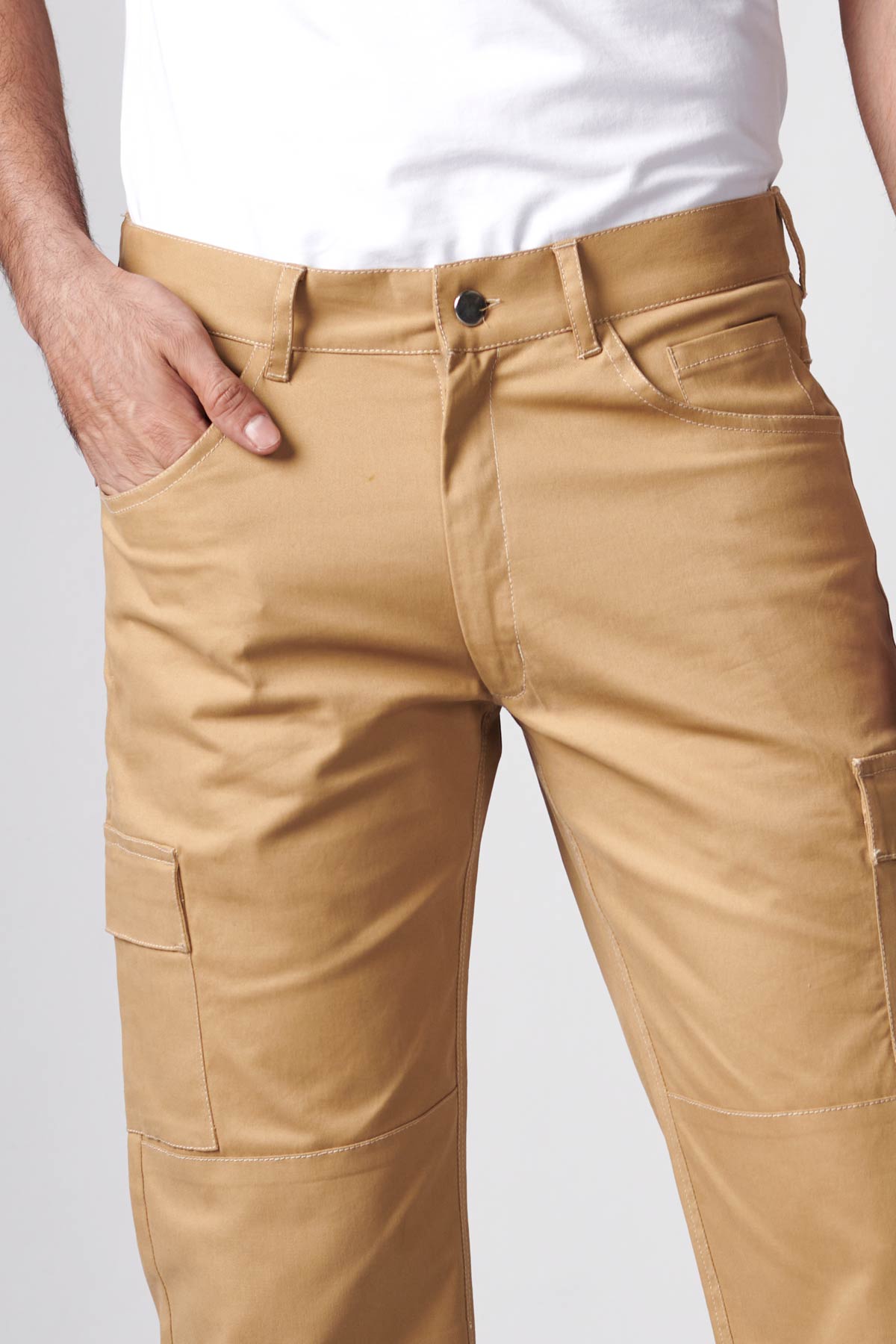 Wheat Beige Modern Cargo - Regular fit
