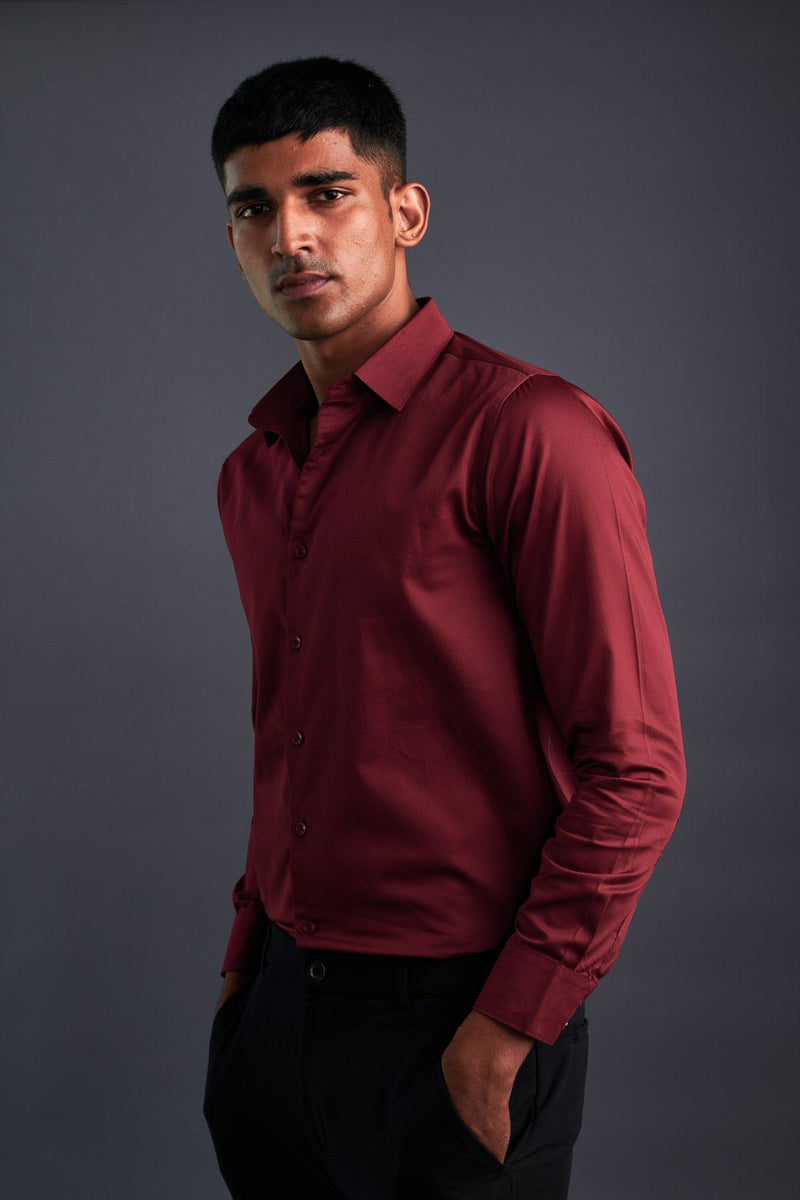 Wine Classic shirt - Regular fit